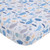 NoJo Underwater Adventure - Narwhals  and  Whales Navy Grey  and  Light Blue Fitted Crib Sheet Light Blue Navy Grey