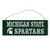 NCAA Legacy Michigan State Spartans Rectangle Tin Sign One Size Stock