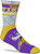 For Bare Feet Minnesota Vikings Double Deuce Gray Knit Socks Medium 5-10