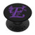 Black Purple Violet Monogram Letter E Initial Butterfly PopSockets PopGrip Swappable Grip for Phones  and  Tablets