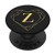 Black Yellow Monogram Letter Z Initial Heart Design PopSockets PopGrip Swappable Grip for Phones  and  Tablets