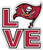 Tampa Bay City Buccaneer Sport Football Logo Die-Cut Sticker Decal 12 X 14