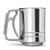 MaMix Stainless Steel Flour Sifter 3 Cup with Hand Press Double Layers Sieve Baking Sieve Cup