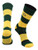 TCK North Dakota State Bison Game Day Striped Socks GreenYellow Large