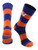 TCK Virginia Cavaliers Game Day Striped Socks BlueOrange Large
