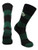TCK Cal Poly Mustangs Game Day Striped Socks GreenBlack Large
