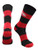 TCK Houston Cougars Game Day Striped Socks RedBlack Large