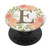 Pretty Watercolor Floral Monogram E Initial Letter PopSockets PopGrip Swappable Grip for Phones  and  Tablets