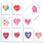 The Best Card Company - 20 Cute Kids Cards Boxed 4 x 5_12 Inch - Assorted Blank Set 10 Designs 2 Each - Line Heart AM3182OCB-B2x10
