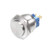 uxcell Momentary Metal Push Button Switch 25mm Mounting Dia 5A 4 Screw Terminals High Flat Head