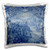3D Rose Portugal Lisbon azulejo Painted Blue Tile Pillow Case 16 x 16