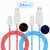 PS4 Controller Charger Charging Cable 2 Pack Flowing LED Long Micro USB 2_0 High Speed Data Sync Cord Compatible for Playstaion 4 PS4 SlimPro Xbox One SX Controller Android Phones