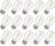 S14 LED Edison BulbShatterproof  and  Waterproof S14 Replacement LED Light Bulbs  1W Equivalent to 10W Non-Dimmable 2200K Outdoor String Lights  E26 Base Edison Bulbs 15 Pack