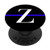 Thin Blue Line Police Wife Monogram Letter Z Design PopSockets PopGrip Swappable Grip for Phones  and  Tablets