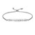 Joycuff Sister to Sister Gift Best Friend Bracelet Friendship Jewelry BFF Engraved Birthday Gifts for Women Stainless Steel Adjustable Silver Chain Bar