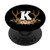 Monogram Floral Deer Antlers Rustic Letter K PopSockets PopGrip Swappable Grip for Phones  and  Tablets
