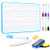 Ruled Lap Boards Dry Erase Boards for Kids?Double Sided Portable Lapboard Dry Erase Whiteboards with 8 Markers  and  Erasers for Children Teachers Classrooms Supplies and Home Studying