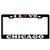 XYcustomBest Funny License Plate Frame Personalized Humor Car License Plate Frame Stainless Steel Metal I Love Chicago Black for Any USCA Vehicle 2Holes and Screws Caps