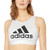 adidas Womens Halter 2_0 Logo Bra WhiteBlack XX-Small