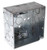Steel City 4-SW-LC Pre Galvanized Steel Square Box with LC Non-Metallic Clamps and 1/2-Inch Knockouts