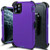 iPhone 11 Pro Max Defender Case Tough Drop Protective Case Full Body Rugged Heavy Duty Case ShockproofDropDust Proof Durable Strong Cover Defender Case for iPhone 11 Pro Max - Purple Blue