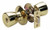Master Lock TUO0303 Tulip Privacy Door Knob, Polished Brass