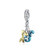 ABAOLA Blue Mermaid Tail  and  Shell Pearl Charm 925 Sterling Silver Ocean Charm Beads for Bracelet  and  Necklace Golden Tail Mermaid
