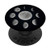 Silver Moon Phases Full Moon Solar Eclipse Star Grey PopSockets Grip and Stand for Phones and Tablets
