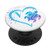 Blue Letter N Initial Turtle Rainbow Heart Monogram PopSockets PopGrip Swappable Grip for Phones  and  Tablets