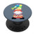 Fun Rainbow Gnome Happy Uplifting Garden Gnome PopSockets PopGrip Swappable Grip for Phones  and  Tablets