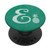 Letter E teal monogram phone stand pineapple initial E PopSockets PopGrip Swappable Grip for Phones  and  Tablets