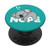 Nope Not Today Cute Lazy Koala Bear Funny Teal Green Gift PopSockets PopGrip Swappable Grip for Phones  and  Tablets