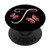 Initial letter T Red Butterfly Personalized Monogram PopSockets Grip and Stand for Phones and Tablets