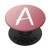 Powder Pink Coral Ombre White Initial Monogram Letter A PopSockets Grip and Stand for Phones and Tablets