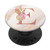Initial E Letter Floral Monogram on Rose Pink - Letter E PopSockets Grip and Stand for Phones and Tablets