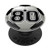 Personalized Soccer Ball Jersey Number 80 eighty PopSockets Grip and Stand for Phones and Tablets