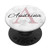 Audrina Rose Pink Glamour Monogram Letter A Girls PopSockets Grip and Stand for Phones and Tablets