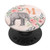 Elephant Rose Watercolor Monogram Name Initial Letter M PopSockets PopGrip Swappable Grip for Phones  and  Tablets