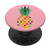 Initial letter M on Pineapple Personalized Monogram PopSockets Grip and Stand for Phones and Tablets