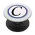 Blue Daisy Boarder Monogram Letter C Initial PopSockets Grip and Stand for Phones and Tablets
