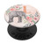 Elephant Rose Watercolor Monogram Name Initial Letter L PopSockets PopGrip Swappable Grip for Phones  and  Tablets
