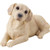 Sandicast Small Size Yellow Labrador Retriever Sculpture, Lying