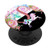 Pink Letter S Initial Floral Unicorn Monogram PopSockets PopGrip Swappable Grip for Phones  and  Tablets