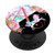 Pink Letter A Initial Floral Rainbow Unicorn Monogram PopSockets PopGrip Swappable Grip for Phones  and  Tablets