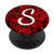 Rose Pop Letter S - Phone Case Stand Monogram Initial Red PopSockets PopGrip Swappable Grip for Phones  and  Tablets