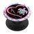 Pink Monogram Letter K Initial Rainbow Turtle Heart PopSockets PopGrip Swappable Grip for Phones  and  Tablets