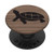 Turtle Silhouette on Plain  and  Simple PACJ0992 PopSockets PopGrip Swappable Grip for Phones  and  Tablets