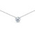 Sterling Silver Clear 6mm Round Bezel-Set Dainty Choker Necklace Made with Swarovski Crystals
