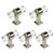 Bitray 5 Pack T Shape Crystal Knobs Clear Acrylic Polished Chrome Drawer Pulls and Knobs Acrylic Kitchen Cabinet Knobs and Handles Dresser Cupboard Hardware Pulls 1_57inch