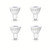 GU10 Led 6W dimmable GU10 Led Bulb 50W GU10 Halogen Equivalent 500LM 40° Beam Angle GU10 Spot Light for All Track Lights or recessed Light Bulbs 4 Packs Warm White